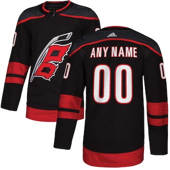 NHL Men adidas Carolina Hurricanes Black customized jerseys